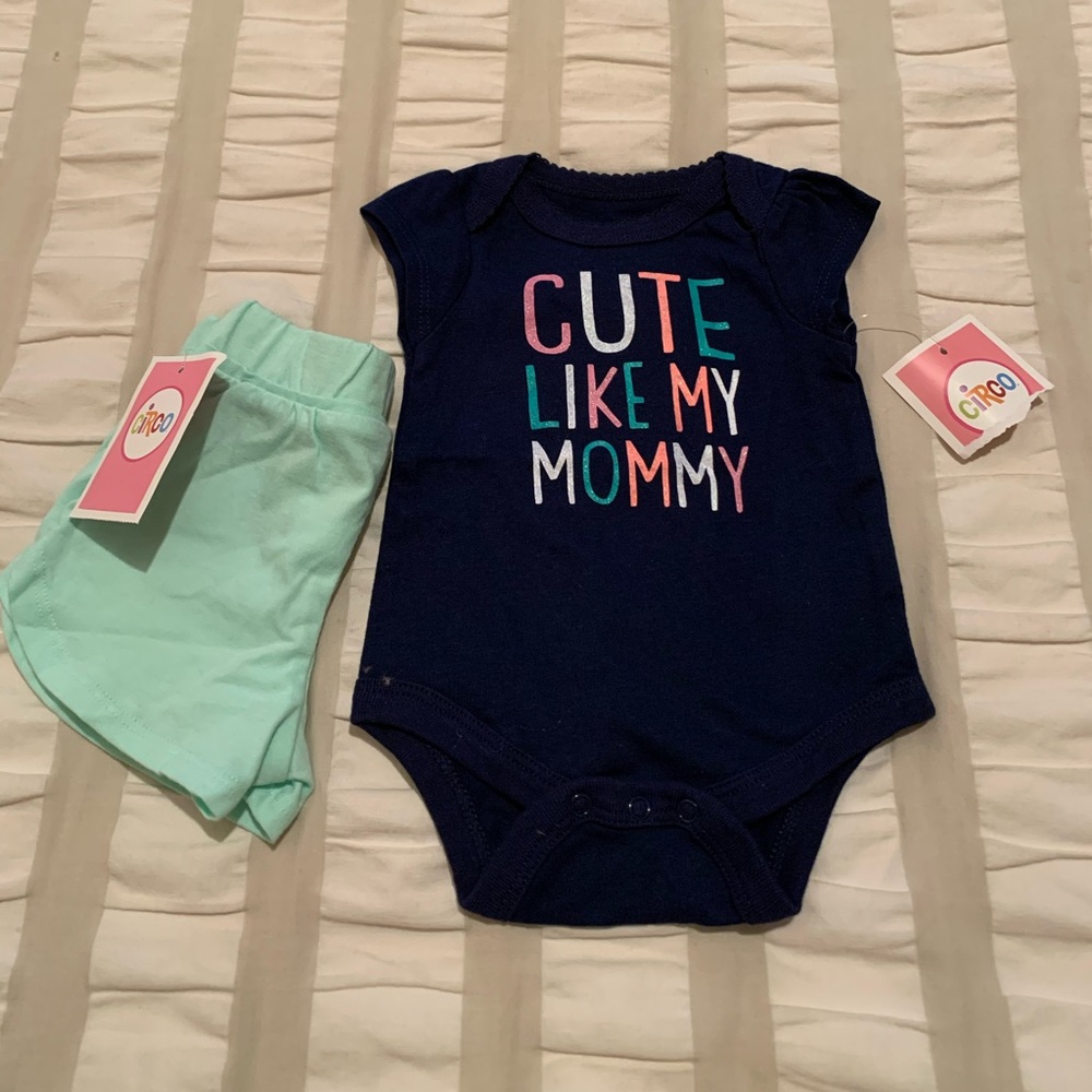 Summer outfit, one piece and shorts